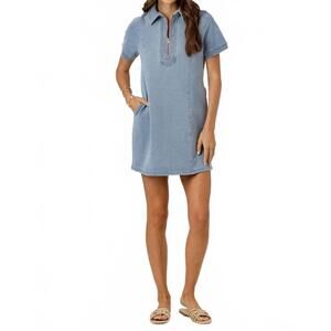 NEW SUNDAYS claudine mini dress in light wash